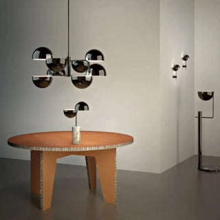 BOULLIRE Chrome Mirror Bowl Ceiling Light – view 3