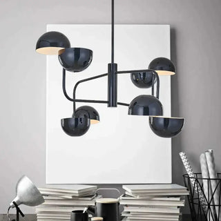 BOULLIRE Chrome Mirror Bowl Ceiling Light – view 1