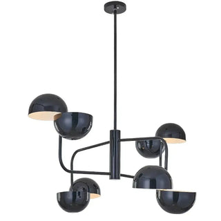 BOULLIRE Chrome Mirror Bowl Ceiling Light – view 5