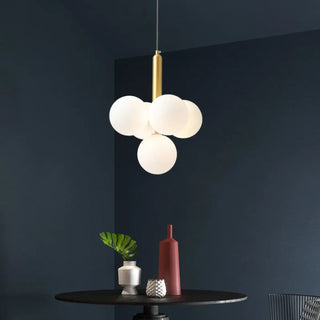 DINAHOP Modern Opaline Glass Balls Ceiling Light – view 4