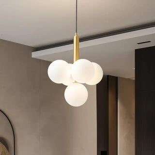DINAHOP Modern Opaline Glass Balls Ceiling Light – view 2