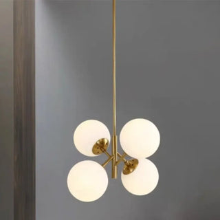 DINAHOP Modern Opaline Glass Balls Ceiling Light – view 1