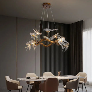 BRANCE Gilded Branch with Glass Birds Ceiling Light – view 2