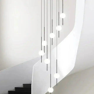 CASCWHT Elegant Cascade with White Balls Ceiling Light – view 3