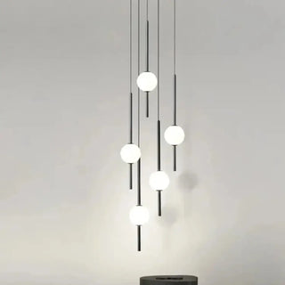 CASCWHT Elegant Cascade with White Balls Ceiling Light – view 1