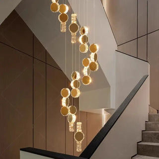 BOSCAS Cascade Gilded Balls Elegant Ceiling Light – view 2