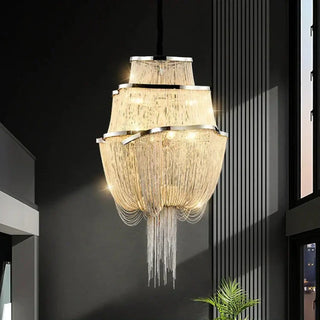 GAROPO Golden Chain Luxury Ceiling Light – view 1