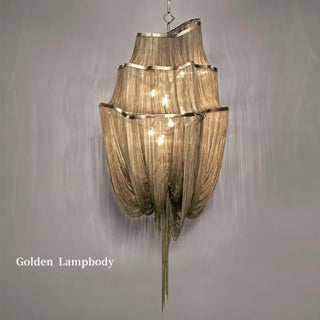 GAROPO Golden Chain Luxury Ceiling Light – view 6