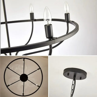 CIRFLA Circular Golden Flame-Style Lights Ceiling Light – view 7