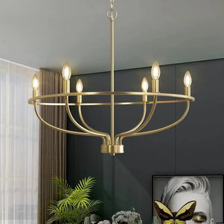 CIRFLA Circular Golden Flame-Style Lights Ceiling Light – view 4