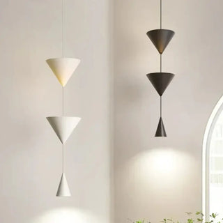 CONFER Bicolored Superimposed Cones Modern Ceiling Light – view 3