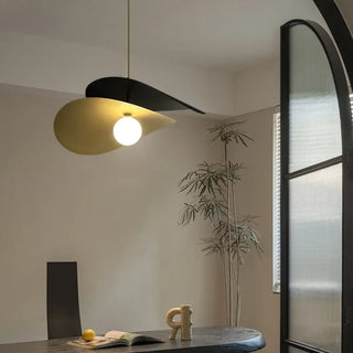 CORDIG Contemporary Black and Golden with White Globe Ceiling Light – view 3