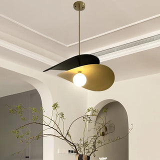 CORDIG Contemporary Black and Golden with White Globe Ceiling Light – view 2