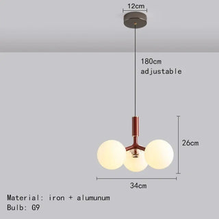 DUXIR Contemporary Luminescent Balls Ceiling Light – view 6