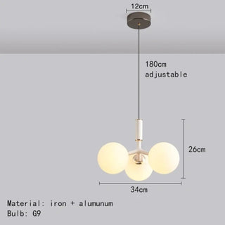DUXIR Contemporary Luminescent Balls Ceiling Light – view 10