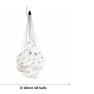 LAVIAL Contemporary Glass Globe Ceiling Light – view 7