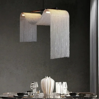 Designer metal curtain pendant lamp, contemporary modern ceiling hanging light