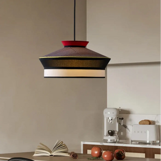 LOCORITE Contemporary Fabric and Metal Ceiling Light – view 1