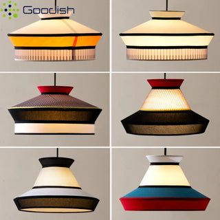 LOCORITE Contemporary Fabric and Metal Ceiling Light – view 12