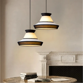 LOCORITE Contemporary Fabric and Metal Ceiling Light – view 4