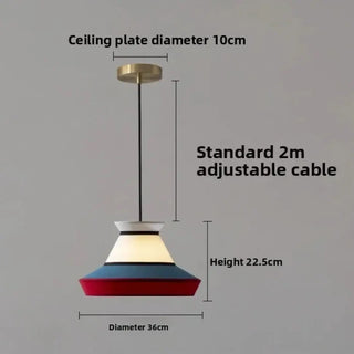 LOCORITE Contemporary Fabric and Metal Ceiling Light – view 8