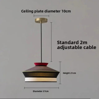 LOCORITE Contemporary Fabric and Metal Ceiling Light – view 9