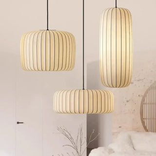 MOMIRE Contemporary Pleated Fabric Ceiling Light – view 1