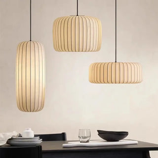 MOMIRE Contemporary Pleated Fabric Ceiling Light – view 2