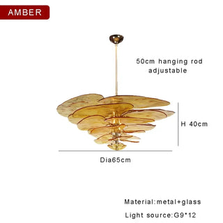 Plafonnier Contemporain en Verre – Luminaire Design Sculptural et Artistique pour Salons