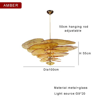 MARBERTE Contemporary Artistic Glass Ceiling Light – view 17