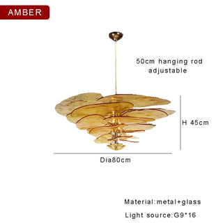 MARBERTE Contemporary Artistic Glass Ceiling Light – view 7