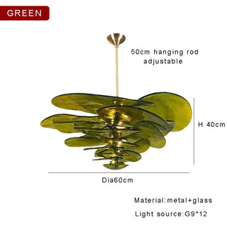 MARBERTE Contemporary Artistic Glass Ceiling Light – view 13
