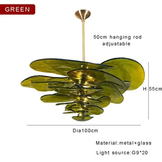 MARBERTE Contemporary Artistic Glass Ceiling Light – view 16