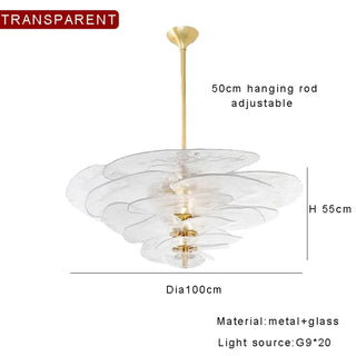 Plafonnier Contemporain en Verre – Luminaire Design Sculptural et Artistique pour Salons