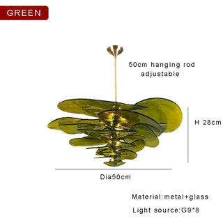 MARBERTE Contemporary Artistic Glass Ceiling Light – view 18