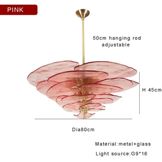 MARBERTE Contemporary Artistic Glass Ceiling Light – view 12