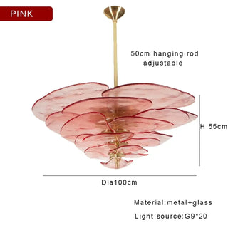 MARBERTE Contemporary Artistic Glass Ceiling Light – view 11