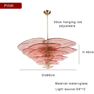 MARBERTE Contemporary Artistic Glass Ceiling Light – view 8