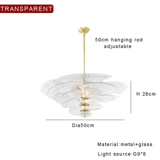 MARBERTE Contemporary Artistic Glass Ceiling Light – view 9