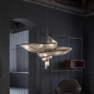 LUNNIT Copper Artistic Multi-Layer Elegant Ceiling Light – view 2