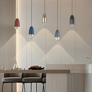 CODRILY Cylindrical Modern Colorful with Gilded Interior Ceiling Light – view 1