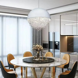 LOUSSA Crystal Half-Sphere Dazzling Ceiling Light – view 4