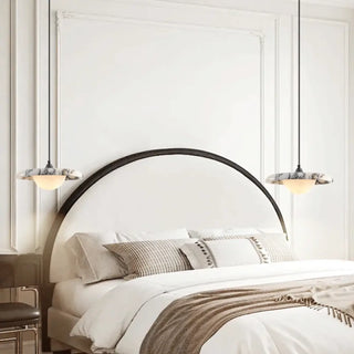 TUESDAYS Marble Disk Half-Sphere Ceiling Light – view 5