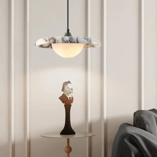 TUESDAYS Marble Disk Half-Sphere Ceiling Light – view 1