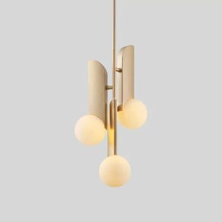 CEFRAND Golden Minimalist Glass Ball Ceiling Light – view 4
