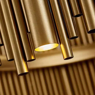 MOUBA Gilded Metallic Tubes Elegant Ceiling Light – view 5