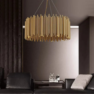 MOUBA Gilded Metallic Tubes Elegant Ceiling Light – view 1