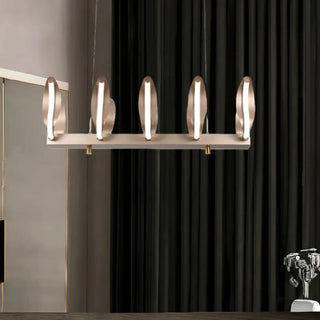 FAMETE Golden Waves LED Modern Ceiling Light – view 1