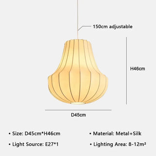 CODERE Elegant Sculpted Fabric and Metal Ceiling Light – view 10
