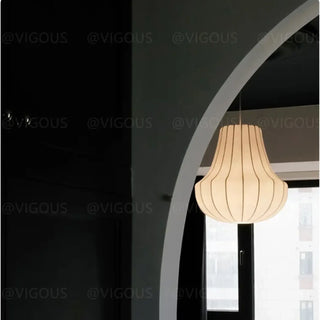 CODERE Elegant Sculpted Fabric and Metal Ceiling Light – view 11